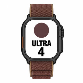Apple Watch Ultra 4 GPS + Cellular 49mm Titanio Negro con Correa Loop Alpine Burdeos M